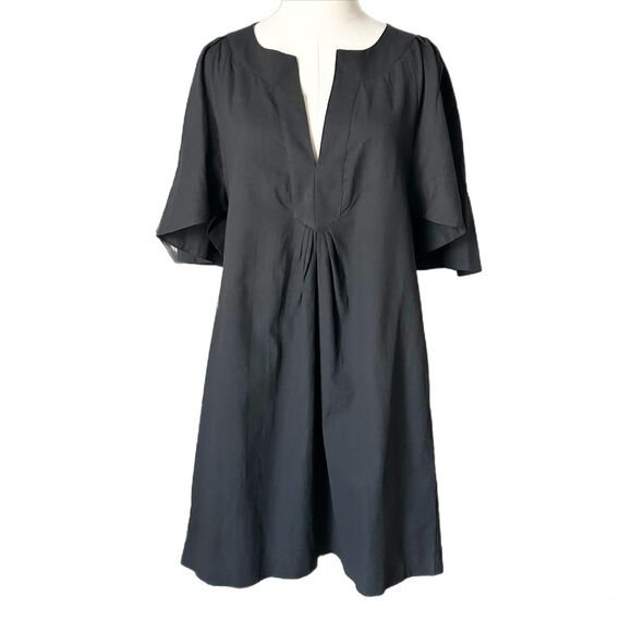 Tuckernuck Pomander Place Black Finley Flutter Sleeve Mini Dress Size Small - Picture 2 of 6